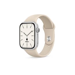 Apple Watch Series 9 (2023) GPS + Cellular 41 mm - Ανοξείδωτο ατσάλι Ασημί - Sport band Starlight