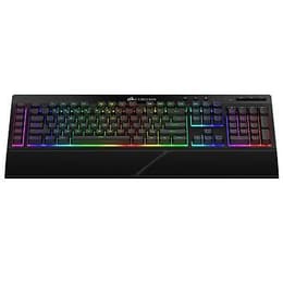 Corsair Πληκτρολόγιο AZERTY Γαλλικό Ασύρματο Πληκτρολόγιο με φωτιζόμενα πλήκτρα K57 RGB