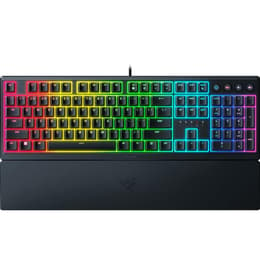 Razer Πληκτρολόγιο AZERTY Γαλλικό Πληκτρολόγιο με φωτιζόμενα πλήκτρα Ornata V3