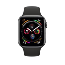 Apple Watch (Series 4) 2018 GPS + Cellular 40mm - Ανοξείδωτο ατσάλι Ασημί - Sport band Μαύρο