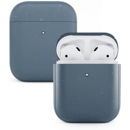 Προστατευτική θήκη AirPods 1 / AirPods 2 - Φυσικό υλικό - Μπλε
