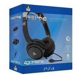 4Games PS4 Pro 4 40 Μειωτής θορύβου gaming καλωδιωμένο Ακουστικά Μικρόφωνο - Μαύρο