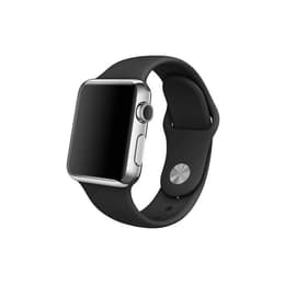 Apple Watch (Series 4) 2018 GPS + Cellular 40mm - Αλουμίνιο Ασημί - Sport band Μαύρο