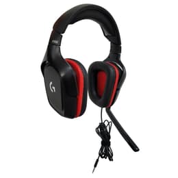 Logitech G332 gaming καλωδιωμένο Ακουστικά Μικρόφωνο - Μαύρο/Κόκκινο