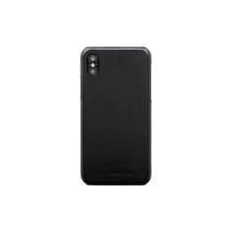 Προστατευτικό iPhone X/XS - Δέρμα - Μαύρο