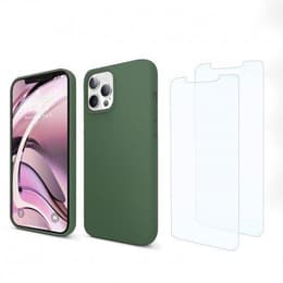 Προστατευτικό iPhone 13 Pro 2 οθόνης - Σιλικόνη - Πράσινο