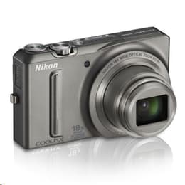 Συμπαγής Coolpix S9100 - Γκρι + Nikon Nikon Nikkor 18x Wide Optical Zoom ED VR 25-450 mm f/3.5-5.9 f/3.5-5.9