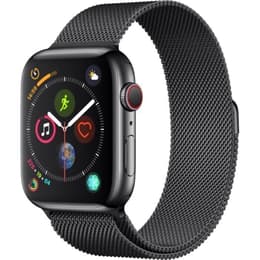 Apple Watch (Series 4) 2018 GPS + Cellular 44mm - Ανοξείδωτο ατσάλι Space Gray - Milanese Μαύρο