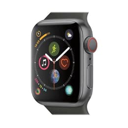 Apple Watch (Series 4) 2018 GPS + Cellular 44mm - Αλουμίνιο Space Gray - Sport band Μαύρο