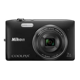Συμπαγής Coolpix S3500 - Μαύρο + Nikkor Wide-angle Optical Zoom-NIKKOR ED f/3.4-6.4