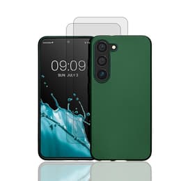 Προστατευτικό Galaxy S23+ 2 οθόνης - Σιλικόνη - Πράσινο