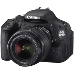 Reflex - Canon EOS 600D Μαύρο + φακού Canon EF-S 18-55mm f/3.5-5.6 II