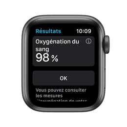 Apple Watch (Series 6) 2020 GPS + Cellular 44mm - Αλουμίνιο Space Gray - Nike Sport band Μαύρο