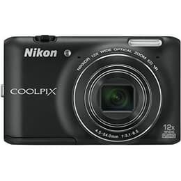 Συμπαγής Coolpix S6400 - Μαύρο + Nikon Nikkor Wide Optical Zoom 25-300 mm f/3.1-6.5 f/3.1-6.5