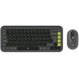 Logitech Πληκτρολόγιο QWERTY Ρωσικά Ασύρματο POP ICON COMBO