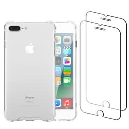 Προστατευτικό iPhone 7 Plus/iPhone 8 Plus 2 οθόνης - Ανακυκλωμένο πλαστικό - Διαφανές