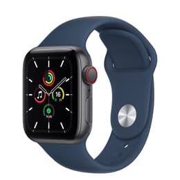 Apple Watch (Series 5) 2019 GPS + Cellular 44mm - Ανοξείδωτο ατσάλι Space Gray - Sport band Μπλε