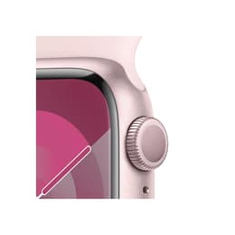 Apple Watch Series 9 (2023) GPS 45 mm - Αλουμίνιο Ροζ - Sport band Ροζ