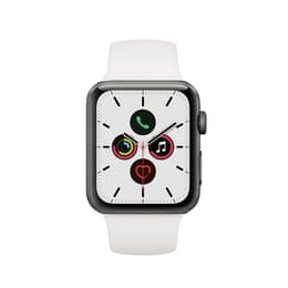 Apple Watch (Series 5) 2019 GPS 44mm - Αλουμίνιο Space Gray - Αθλητικό λουράκι Άσπρο