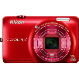 Συμπαγής Coolpix S6300 - Κόκκινο + Nikon Nikkor 10x Wide Optical Zoom ED VR 25-250mm f/3.2-5.8 f/3.2-5.8