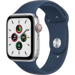 Apple Watch Series SE 1 (2020) GPS + Cellular 44 mm - Αλουμίνιο Ασημί - Sport band Μπλε