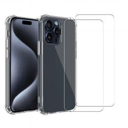 Προστατευτικό iPhone 15 Pro 2 οθόνης - TPU - Διαφανές