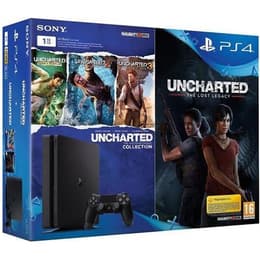 PlayStation 4 Slim 1000GB - Μαύρο - Περιορισμένη έκδοση + Horizon Zero Dawn, Ratchet & Clank, Uncharted: The Lost Legacy