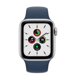 Apple Watch (Series SE) 2020 GPS 44mm - Αλουμίνιο Ασημί - Sport band Μπλε