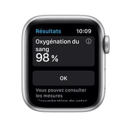 Apple Watch Series SE 1 (2020) GPS 44 mm - Αλουμίνιο Ασημί - Sport band Μπλε