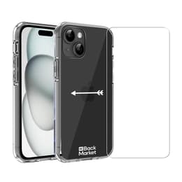 Back Market Προστατευτικό iPhone 15 και προστατευτική οθόνη - 60% Ανακυκλωμένο πλαστικό - Διαφανές