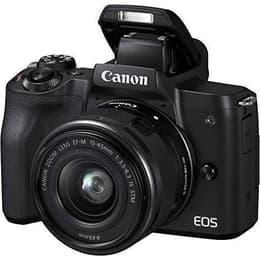 Κάμερα Hybrid - Canon EOS M50 - Μαύρο + Φωτογραφικός φακός Canon EF-M 15-45mm f/3.5-6.3 IS STM