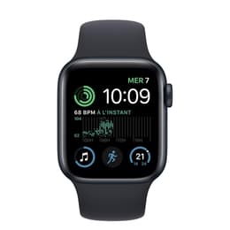 Apple Watch (Series SE) 2022 GPS 44mm - Αλουμίνιο Midnight - Sport band Μαύρο