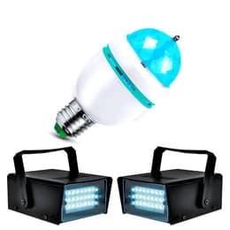 Strobes + Ampoule Mini DIAMS 4 LED's RVBA Lytor Light Mode AUTO, Culot E-27 Φωτισμός