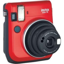 Instant Instax Mini 70 - Κόκκινο/Μαύρο + Fujifilm Polaroid Instax Lens 60 mm f/12.7 f/12.7