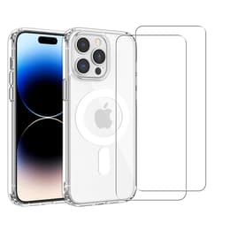 Προστατευτικό iPhone 14 Pro Max 2 οθόνης - TPU - Διαφανές