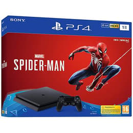 PlayStation 4 Slim 1000GB - Μαύρο + Marvel's Spider-Man