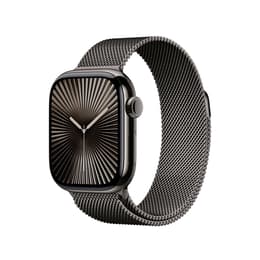 Apple Watch Series 10 (2024) GPS 42 mm - Αλουμίνιο Jet Black - Milanese loop Μαύρο