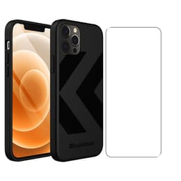 Back Market Προστατευτικό iPhone 12 / iPhone 12 Pro και προστατευτική οθόνη - Ανακυκλωμένο πλαστικό - Μαύρος (Chevron)