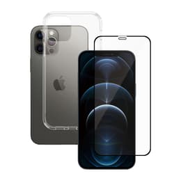 Θήκη 360 iPhone 12 Pro Max και προστατευτική οθόνη - TPU - Διαφανές