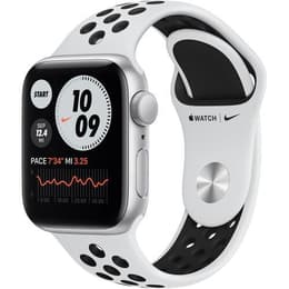Apple Watch (Series SE) 2020 GPS 40mm - Αλουμίνιο Ασημί - Nike Sport band Άσπρο/Μαύρο