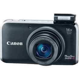 Συμπαγής PowerShot SX210 IS - Μαύρο + Canon Canon Zoom Lens 28-392 mm f/3.1-5.9 f/3.1-5.9