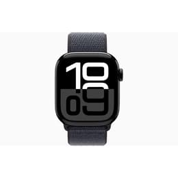 Apple Watch Series 10 (2024) GPS + Cellular 46 mm - Αλουμίνιο Jet Black - Βρόχος μονοπατιών Μαύρο