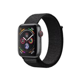 Apple Watch (Series 4) 2018 GPS + Cellular 44mm - Αλουμίνιο Διαστημικό μαύρο - Sport band Μαύρο