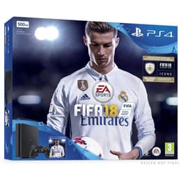 PlayStation 4 Slim 500GB - Μαύρο + FIFA 18