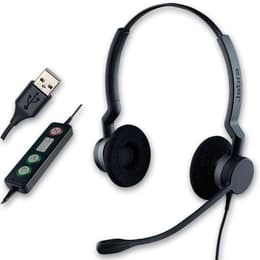 Jabra BIZ 2300 USB Duo Μειωτής θορύβου καλωδιωμένο Ακουστικά Μικρόφωνο - Μαύρο