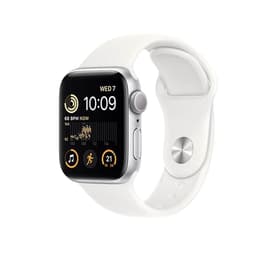 Apple Watch (Series SE) 2022 GPS 40mm - Αλουμίνιο Ασημί - Sport band Άσπρο