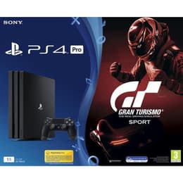 PlayStation 4 Pro 1000GB - Μαύρο + Grand Turismo Sport