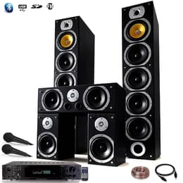 Beng Ensemble Home-cinéma Hifi Karaoké Home SOUND 1240W + ampli 360W + 25M de câble de liaison + 2 Micros Bluetooth Ηχεία - Μαύρο