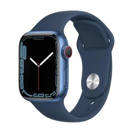 Apple Watch Series 7 (2021) GPS + Cellular 41 mm - Αλουμίνιο Midnight - Sport band Μπλε