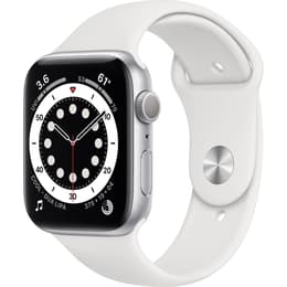 Apple Watch (Series 6) 2020 GPS 44mm - Αλουμίνιο Ασημί - Αθλητισμός Άσπρο